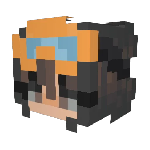 TheCocoCola Minecraft avatar head, 3D render