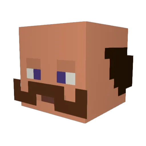 TheCogan Minecraft avatar head, 3D render