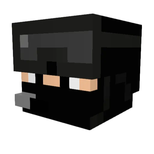TheCognite Minecraft avatar head, 3D render