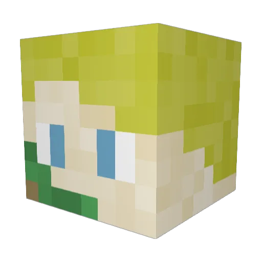 TheCommodore69 Minecraft avatar head, 3D render