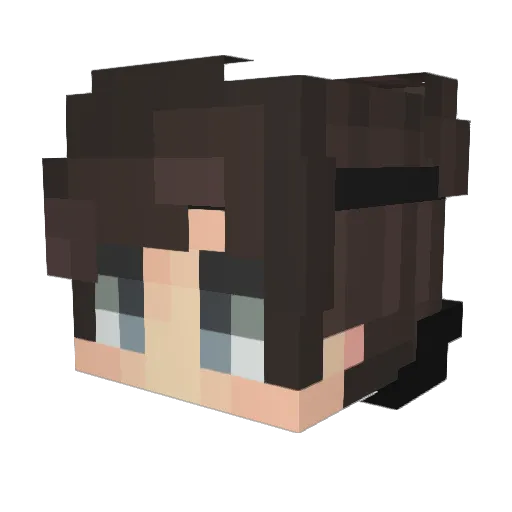TheCookieAddict Minecraft avatar head, 3D render