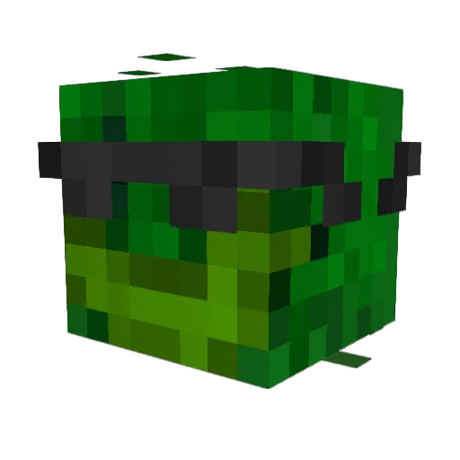 TheCoolKelp Minecraft avatar head, 3D render