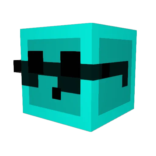 TheCoolSlime Minecraft avatar head, 3D render