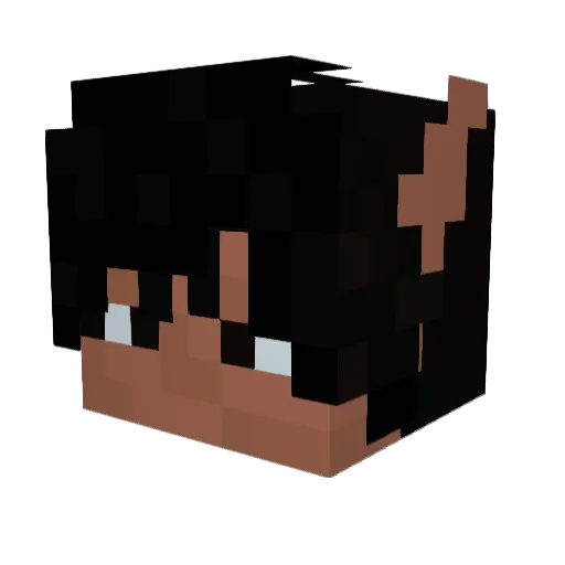 TheCoolerMarlon Minecraft avatar head, 3D render