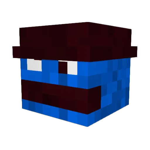 TheCoolestDude Minecraft avatar head, 3D render