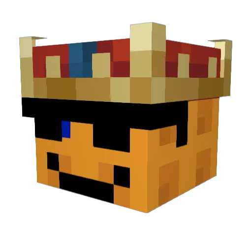 TheCoolestWaffle Minecraft avatar head, 3D render