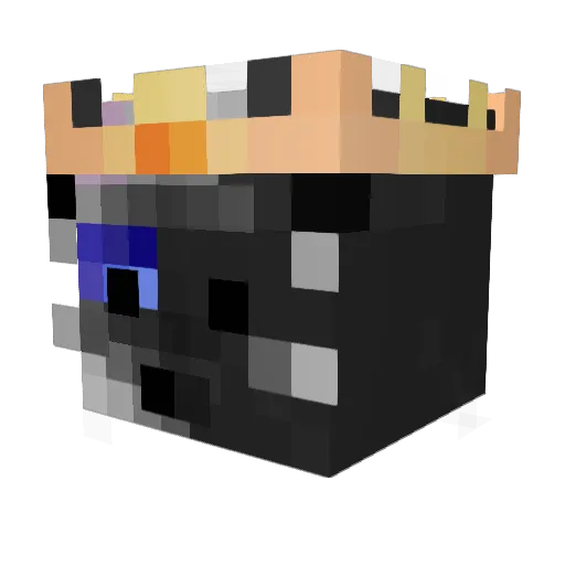 TheCorruptCat Minecraft avatar head, 3D render