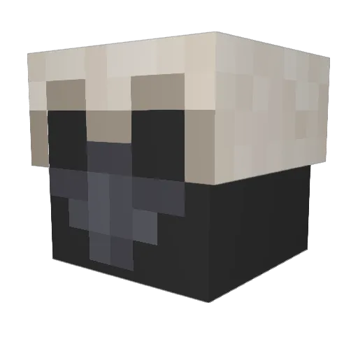 TheCorvian Minecraft avatar head, 3D render
