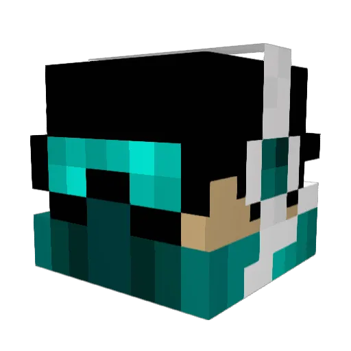 TheCottonBoy Minecraft avatar head, 3D render