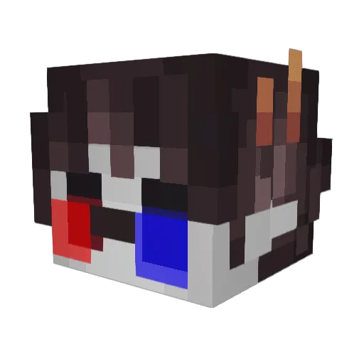 TheCourtJestyr Minecraft avatar head, 3D render