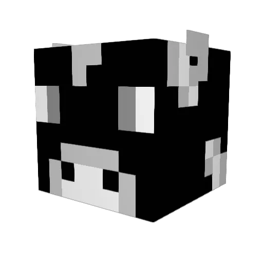 TheCowOfWisdom Minecraft avatar head, 3D render
