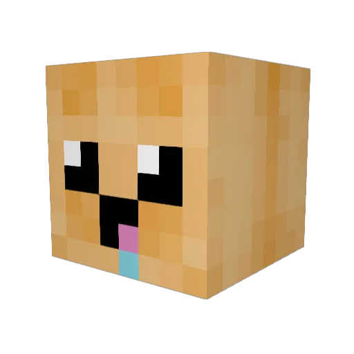 TheCow_ Minecraft avatar head, 3D render