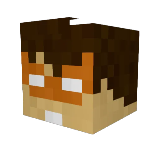 TheCowboyJoe Minecraft avatar head, 3D render