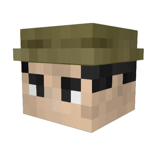 TheCoyote20 Minecraft avatar head, 3D render