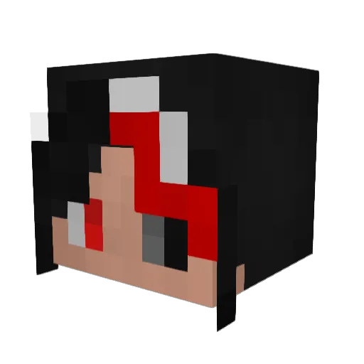 TheCozyNecro Minecraft avatar head, 3D render