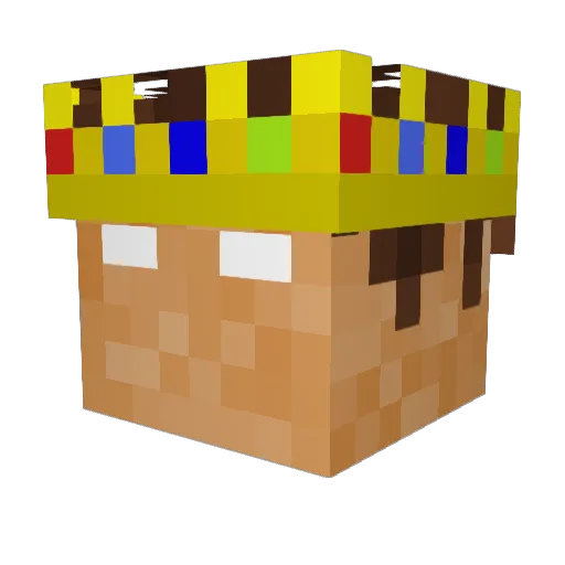 TheCracksta Minecraft avatar head, 3D render