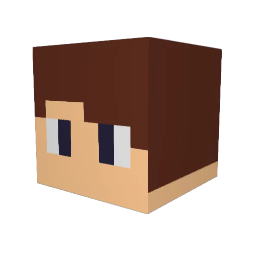 TheCraftSowrd Minecraft avatar head, 3D render