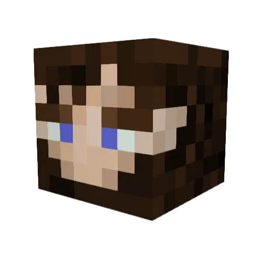 TheCraftian Minecraft avatar head, 3D render