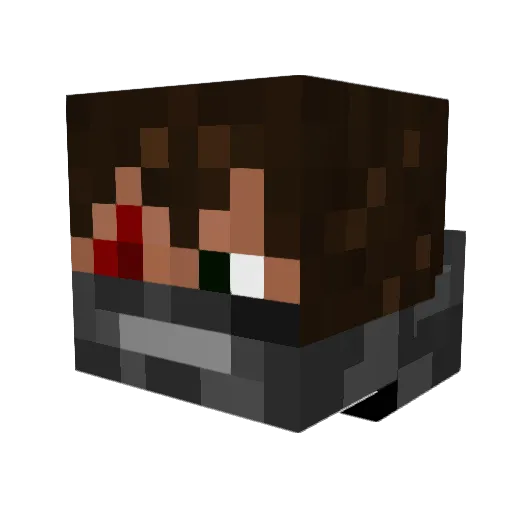 TheCraftingHand Minecraft avatar head, 3D render