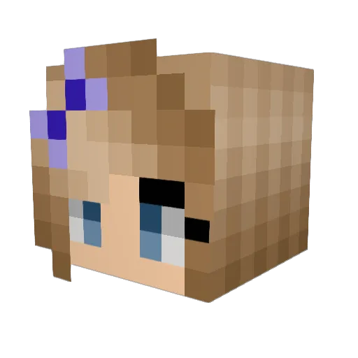 TheCraftyPumpkin Minecraft avatar head, 3D render
