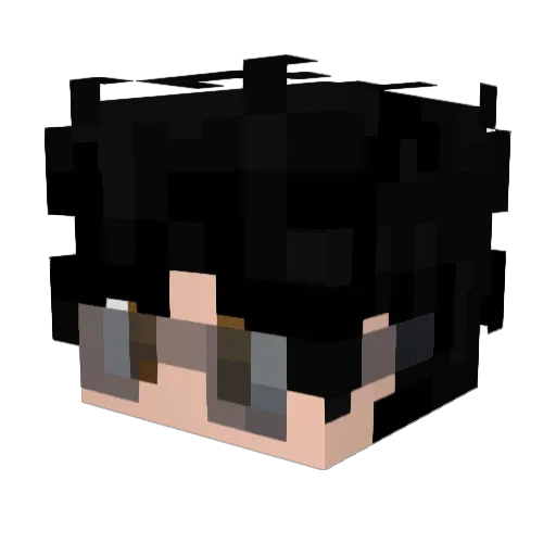 TheCrayX Minecraft avatar head, 3D render