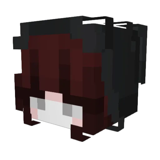 TheCrazyFrog21 Minecraft avatar head, 3D render