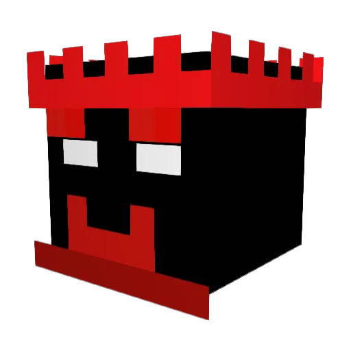 TheCrazyKing14 Minecraft avatar head, 3D render