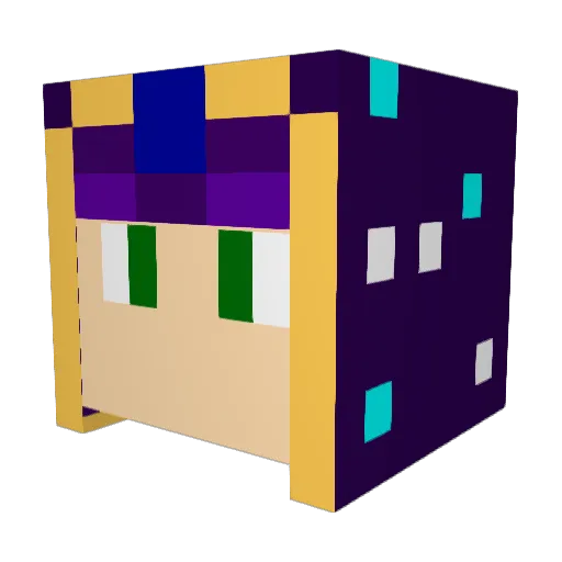 TheCreativePersn Minecraft avatar head, 3D render