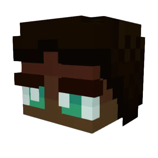 TheCreatre Minecraft avatar head, 3D render