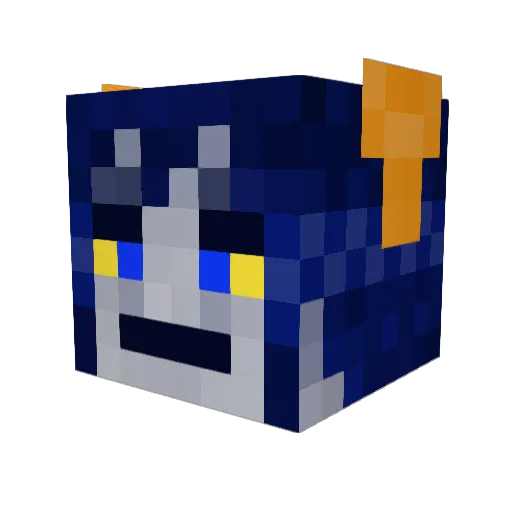 TheCreature_260 Minecraft avatar head, 3D render
