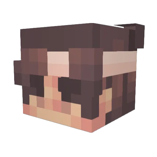TheCreeper3606 Minecraft avatar head, 3D render