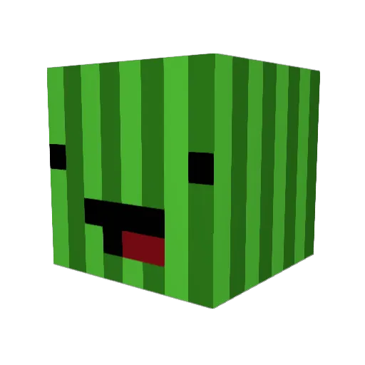 TheCreeperessX Minecraft avatar head, 3D render