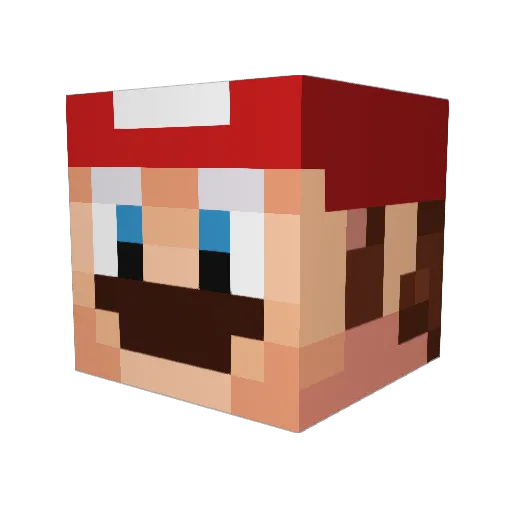 TheCrew Minecraft avatar head, 3D render