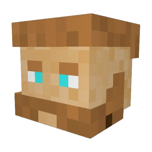 TheCrimsonNose Minecraft avatar head, 3D render