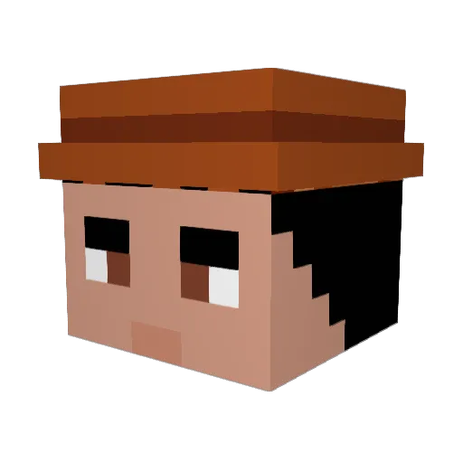 TheCronus89 Minecraft avatar head, 3D render