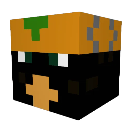 TheCrow4 Minecraft avatar head, 3D render