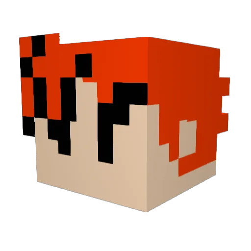 TheCrumbinator Minecraft avatar head, 3D render