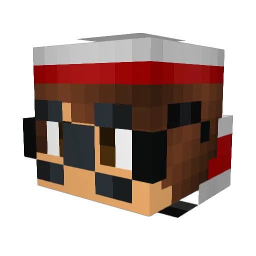 TheCryingPotato Minecraft avatar head, 3D render