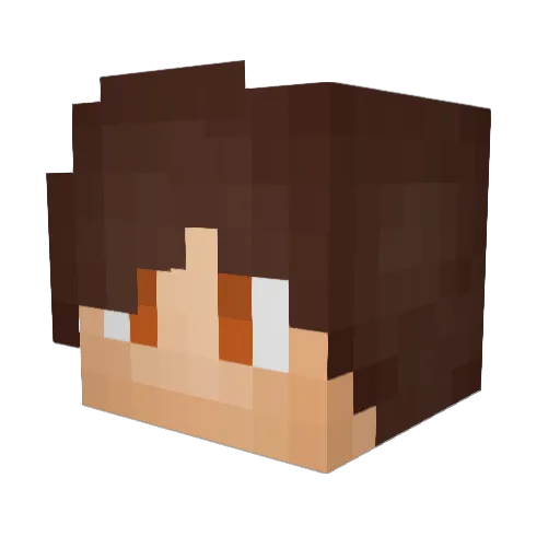TheCrystalSun Minecraft avatar head, 3D render