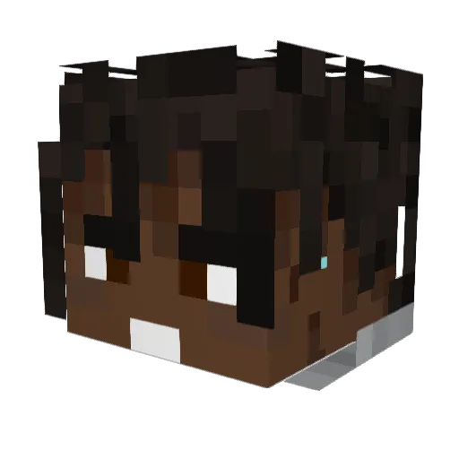TheCubemaster07 Minecraft avatar head, 3D render