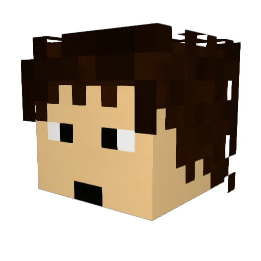 TheCutMaster Minecraft avatar head, 3D render