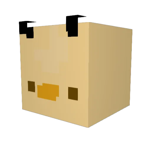 TheCyberDuck Minecraft avatar head, 3D render
