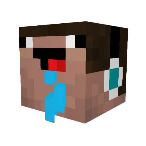 TheCyborg600 Minecraft avatar head, 3D render