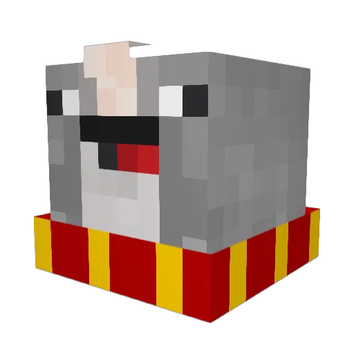TheCyborgLord Minecraft avatar head, 3D render