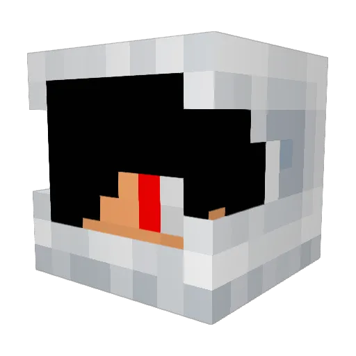 TheD3mise Minecraft avatar head, 3D render