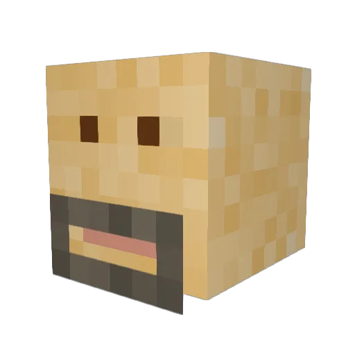 TheD3viLsCut Minecraft avatar head, 3D render