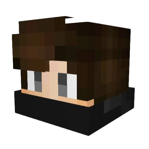 TheD4vidGamer Minecraft avatar head, 3D render