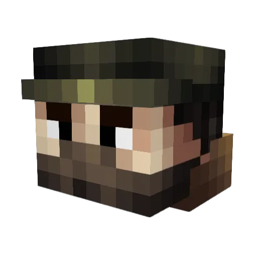 TheDJDan Minecraft avatar head, 3D render