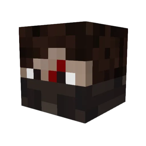 TheDagger_ Minecraft avatar head, 3D render