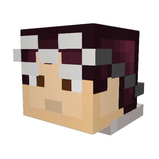 TheDaisukeLP Minecraft avatar head, 3D render